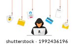 hacker and cyber criminals... | Shutterstock .eps vector #1992436196