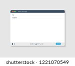 e mail blank template internet... | Shutterstock .eps vector #1221070549
