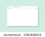 window browser ui template. web ... | Shutterstock .eps vector #1581838423