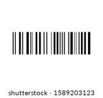barcode icon. coding. vector... | Shutterstock .eps vector #1589203123