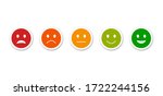 set of emoticons. bad and good... | Shutterstock .eps vector #1722244156