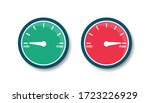 speedometer from minimum to... | Shutterstock .eps vector #1723226929