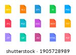collection of file type icons.... | Shutterstock .eps vector #1905728989
