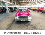 NAKHON PATHOM, THAILAND - 4 FEB 2018: Vintage cars at Jesada Technik Museum. Many brand and classic model Mercedes, Volvo and Chevrolet included.