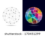 abstract connected globe  ... | Shutterstock .eps vector #170451299