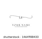 initial iv beauty monogram and... | Shutterstock .eps vector #1464988433