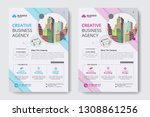 corporate business flyer poster ... | Shutterstock .eps vector #1308861256