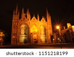 Peterborough Cathedral At Night