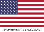 united states of america flag | Shutterstock .eps vector #1176696649