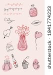 love doodles set. valentine's... | Shutterstock .eps vector #1841774233