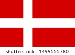 the national flag of denmark.  | Shutterstock .eps vector #1499555780