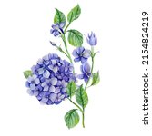 Blue Hydrangea Floral Bouquet...