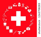 concept with medical icons.... | Shutterstock .eps vector #1263708283