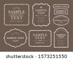rough white elegant frame set | Shutterstock .eps vector #1573251550