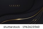 curve golden line on black... | Shutterstock .eps vector #1962623560