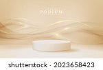 white podium display product... | Shutterstock .eps vector #2023658423