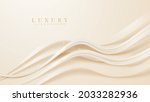 golden curve line luxury... | Shutterstock .eps vector #2033282936