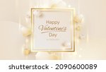 valentine day background with... | Shutterstock .eps vector #2090600089