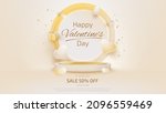 valentine day sale banner... | Shutterstock .eps vector #2096559469