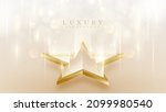 luxury 3d style background with ... | Shutterstock .eps vector #2099980540