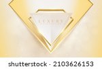 golden triangle frame with... | Shutterstock .eps vector #2103626153