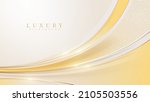 elegant golden curve with... | Shutterstock .eps vector #2105503556