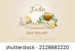 happy easter with product... | Shutterstock .eps vector #2128882220