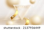 luxury background with triangle ... | Shutterstock .eps vector #2137936449