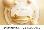 luxury background with product... | Shutterstock .eps vector #2141006419