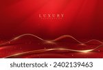 red luxury background with gold ...