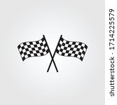 race flag icon design vector  | Shutterstock .eps vector #1714225579