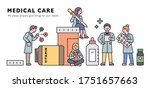 giant medicine bottles and... | Shutterstock .eps vector #1751657663
