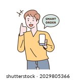 smart lifestyle. outline simple ... | Shutterstock .eps vector #2029805366