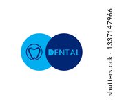  dental logo design and dental... | Shutterstock .eps vector #1337147966
