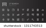 search icons set. collection of ... | Shutterstock .eps vector #1311743513