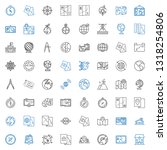 geography icons set. collection ... | Shutterstock .eps vector #1318254806