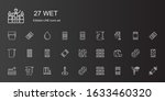 wet icons set. collection of... | Shutterstock .eps vector #1633460320
