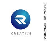 letter r logo design  modern... | Shutterstock .eps vector #1352984840