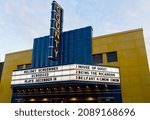Small photo of Doylestown, Pa. USA, Dec. 10, 2021: marquee of the County Theater, Doylestown, Pa. USA. Dec. 10, 2021 in Doylestown, Pa. USA