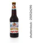 Small photo of Winneconne, WI - 6 February 2015: Bottle of Leinenkugel's Snowdrift Vanilla Porter beer brewed in Wisconsin.