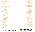 agriculture wheat background... | Shutterstock .eps vector #1372776263