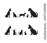cat  dog and bunny vector... | Shutterstock .eps vector #1437139049