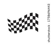 race flag icon  simple design... | Shutterstock .eps vector #1758696443