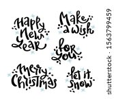 Vector Set Winter Isolated Hand ...