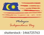 malaysia flag flat vector... | Shutterstock .eps vector #1466725763