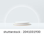 white  gray and gold geometric... | Shutterstock .eps vector #2041031930