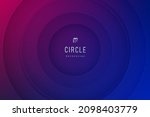abstract 3d radial circle... | Shutterstock .eps vector #2098403779