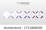 business data visualization ... | Shutterstock .eps vector #1711868200