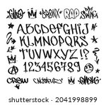 vector graffiti doodle type... | Shutterstock .eps vector #2041998899