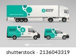company van   truck  delivery... | Shutterstock .eps vector #2136043319